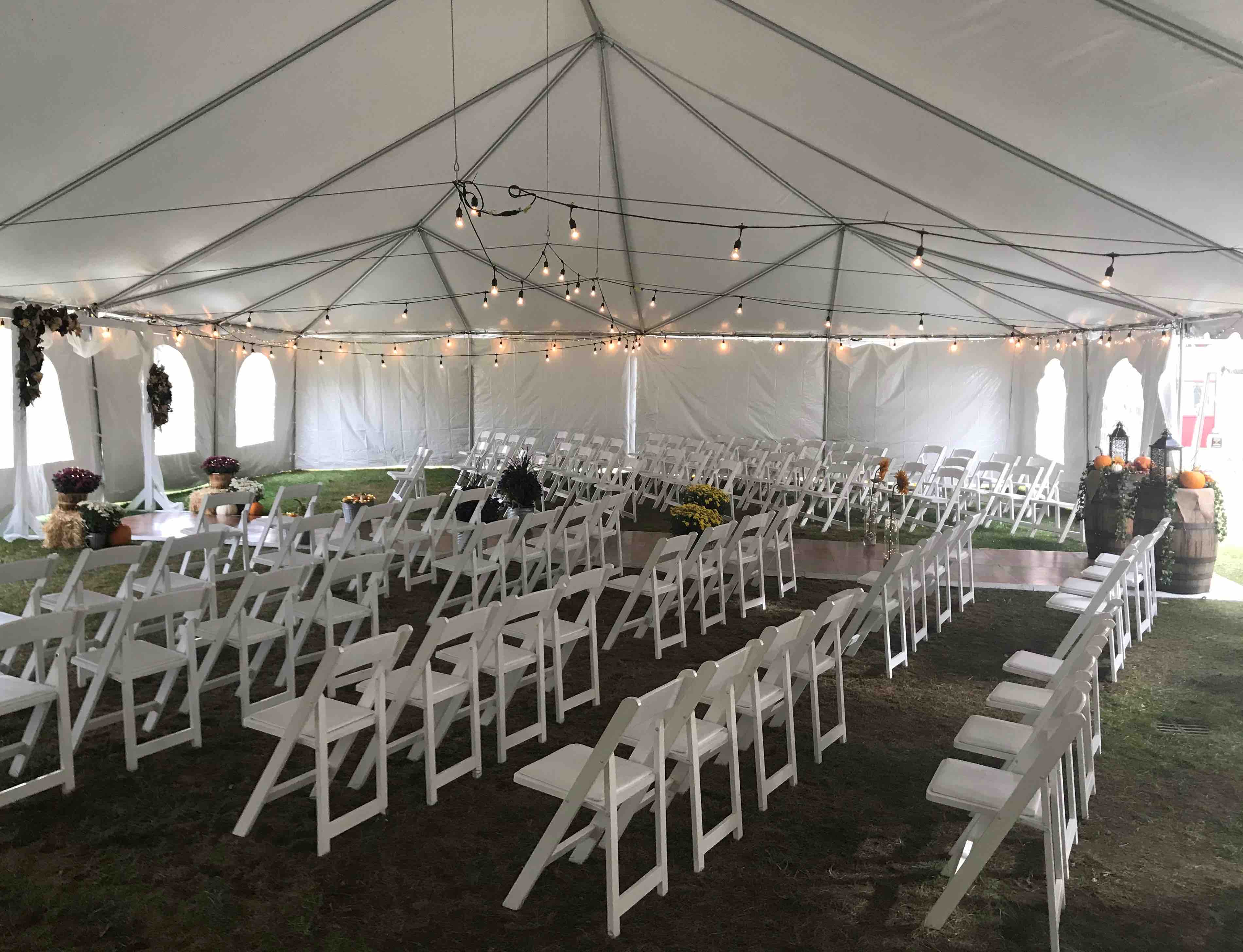 Tent Wedding Set Up