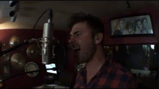 Singing into a mic