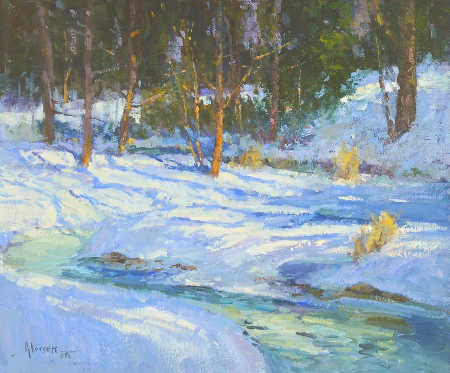 1 AnnLarsen New England Winter 20x24 oilweb