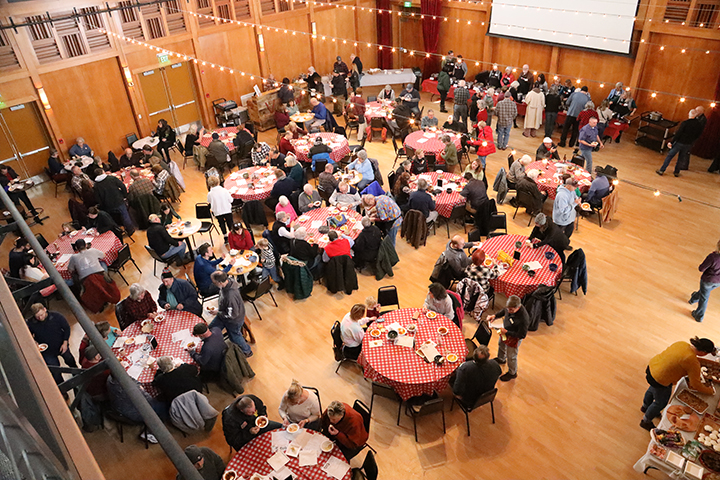 Views Gould Hall filled up quickly and stayed busy throughout the Chili Bowl Luncheon sm2