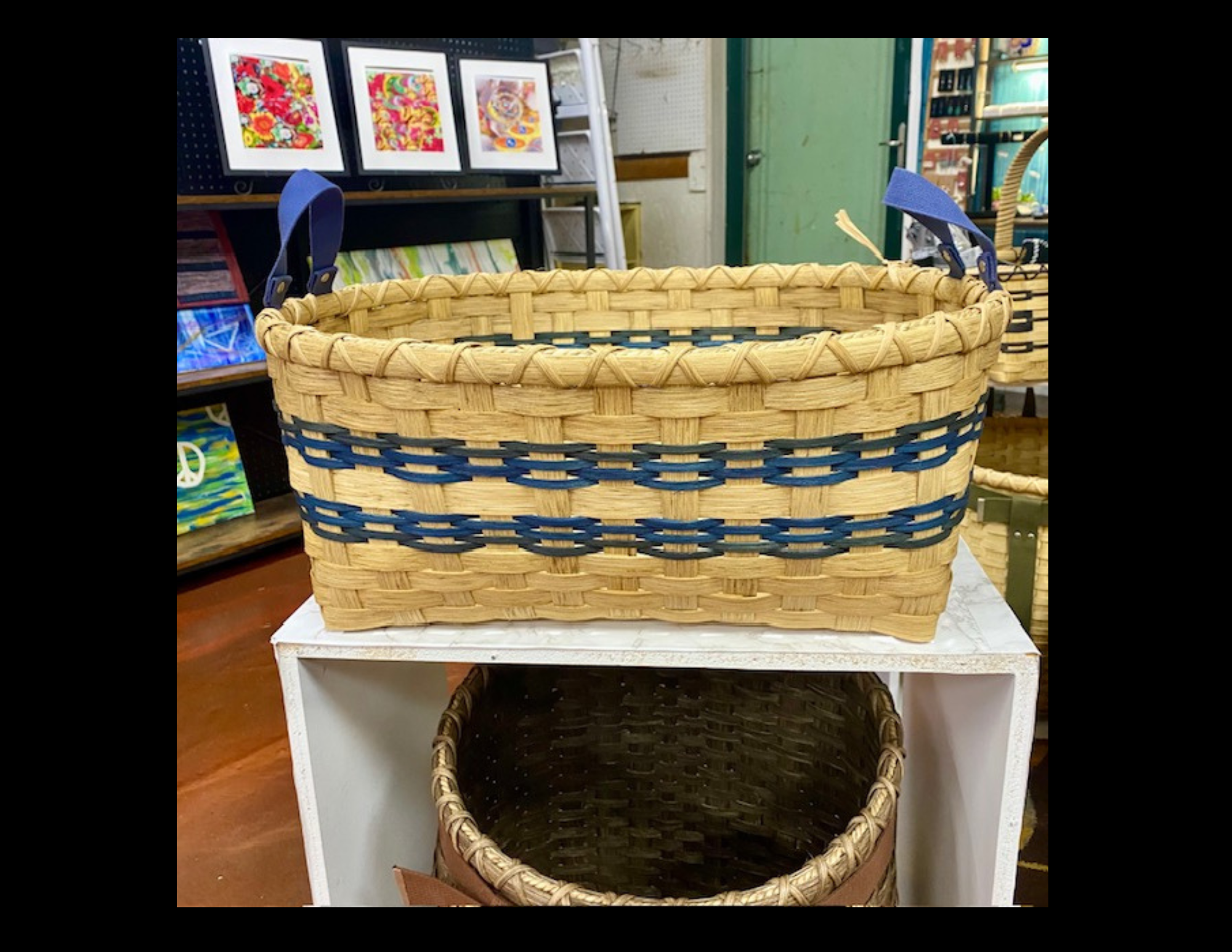 Barb Green Laundry Basket Canva