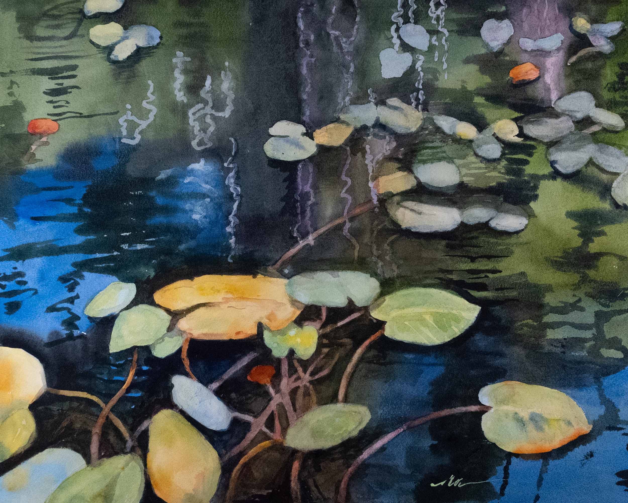 View from the Water Floating on the Surface