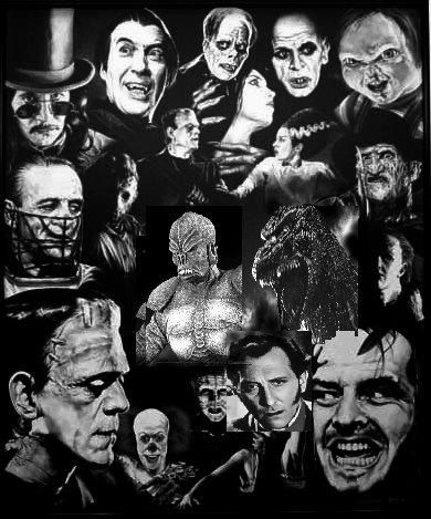 horror movie collage 2