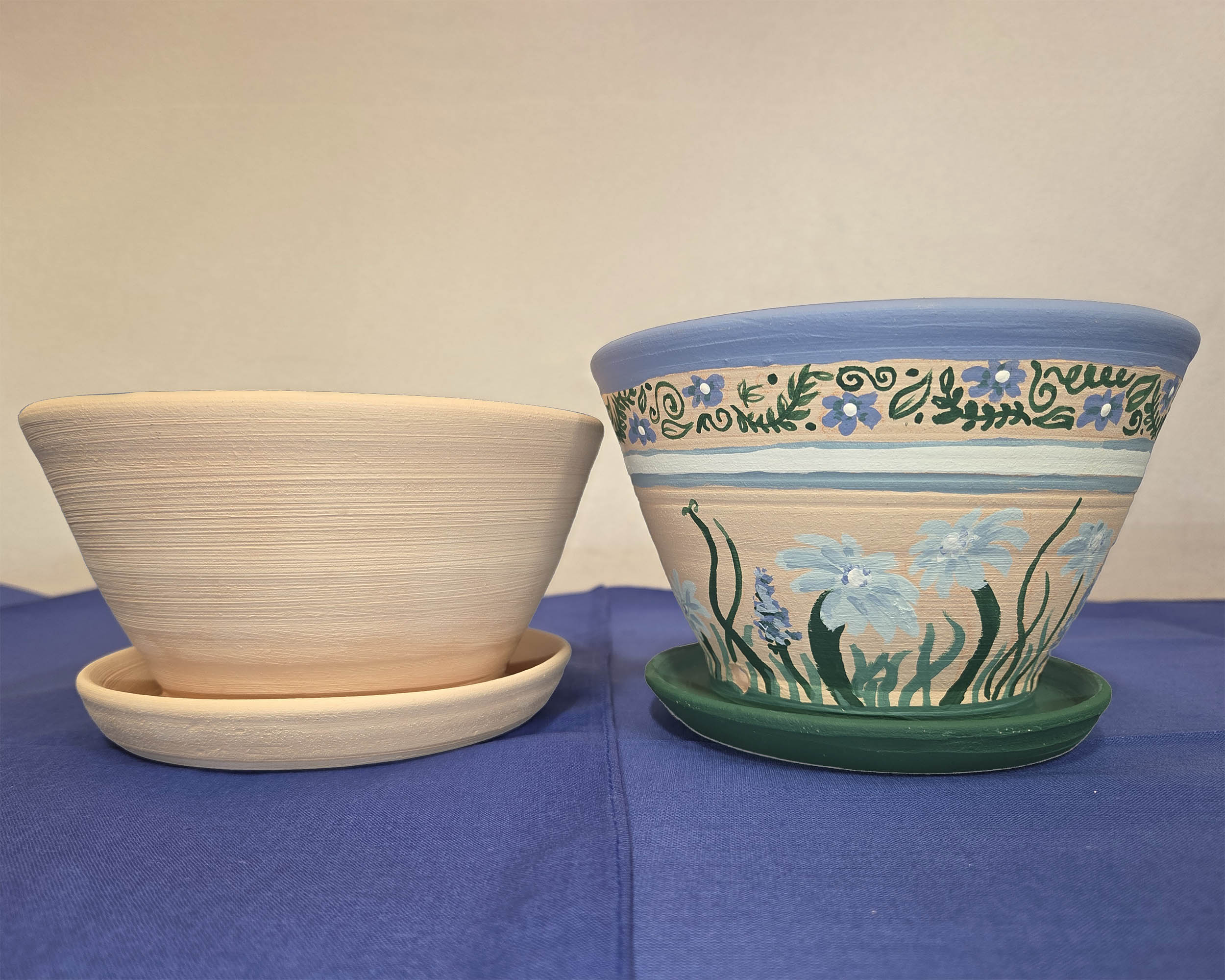 lno painted planter