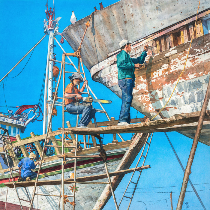 The Boat Repairmen by Karen Barnes