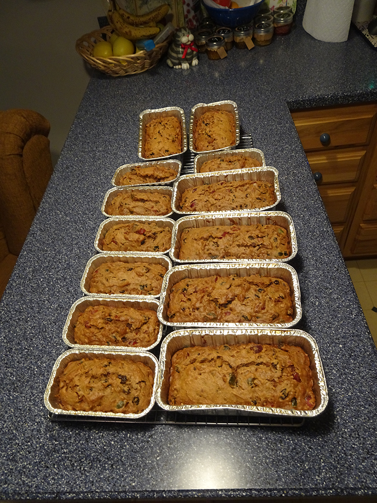 GL 236 Fruit Cakes on cooling rack there are 237