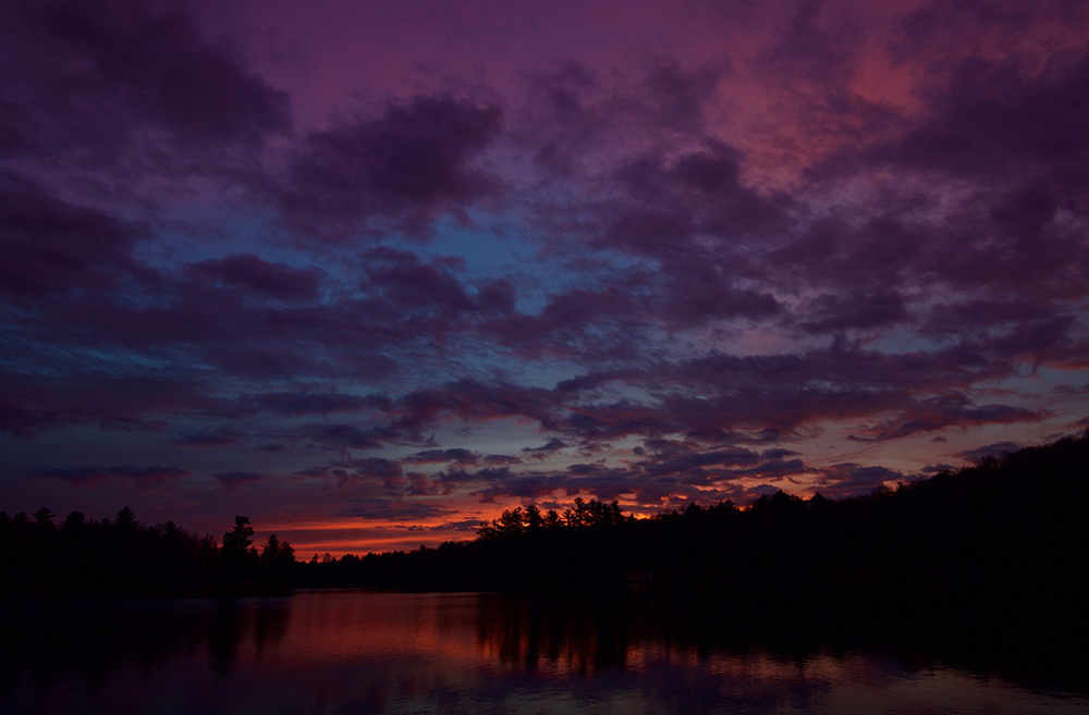 Sunrise Old Forge Pond by Don Andrews